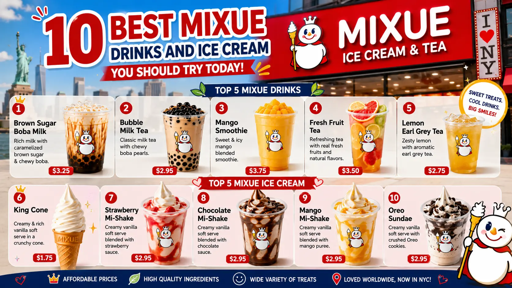 10 Best Mixue Drinks and Mixue Ice Cream You Should Try Today