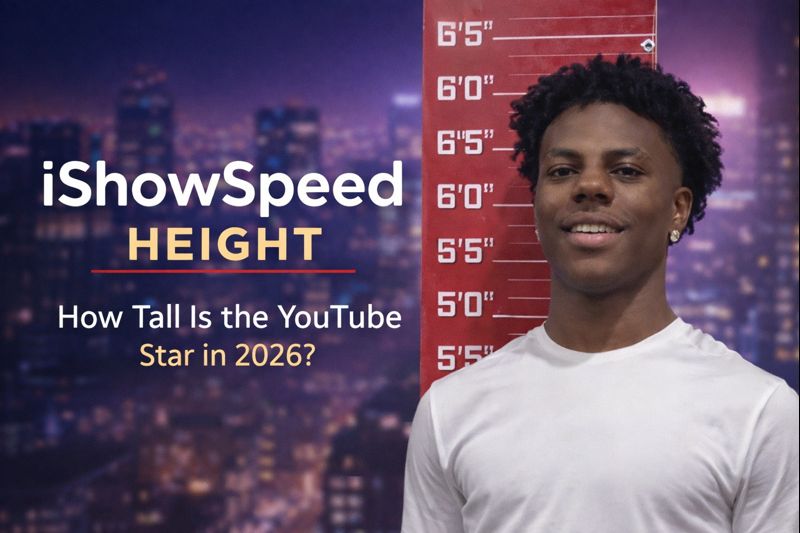 IShowSpeed Height: How Tall Is the YouTube Star in 2026?
