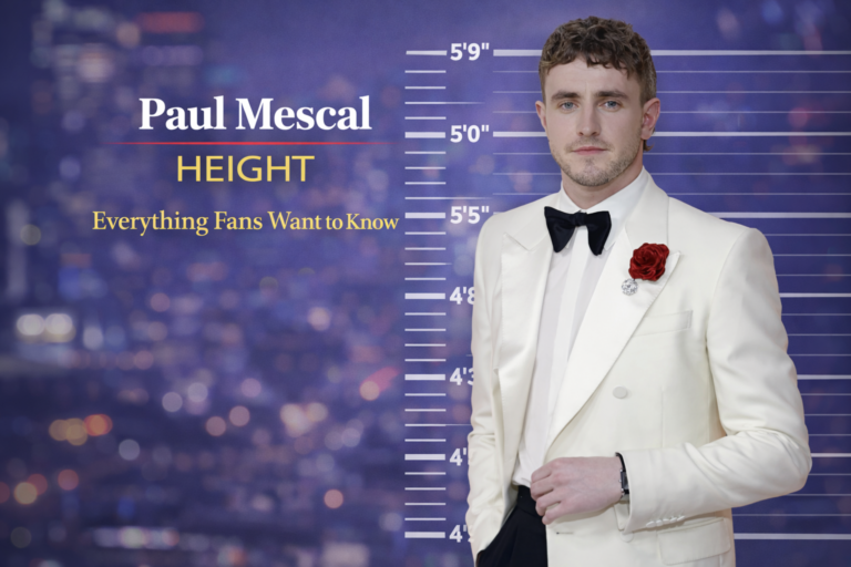 Paul Mescal Height in Feet & CM: Everything Fans Want to Know