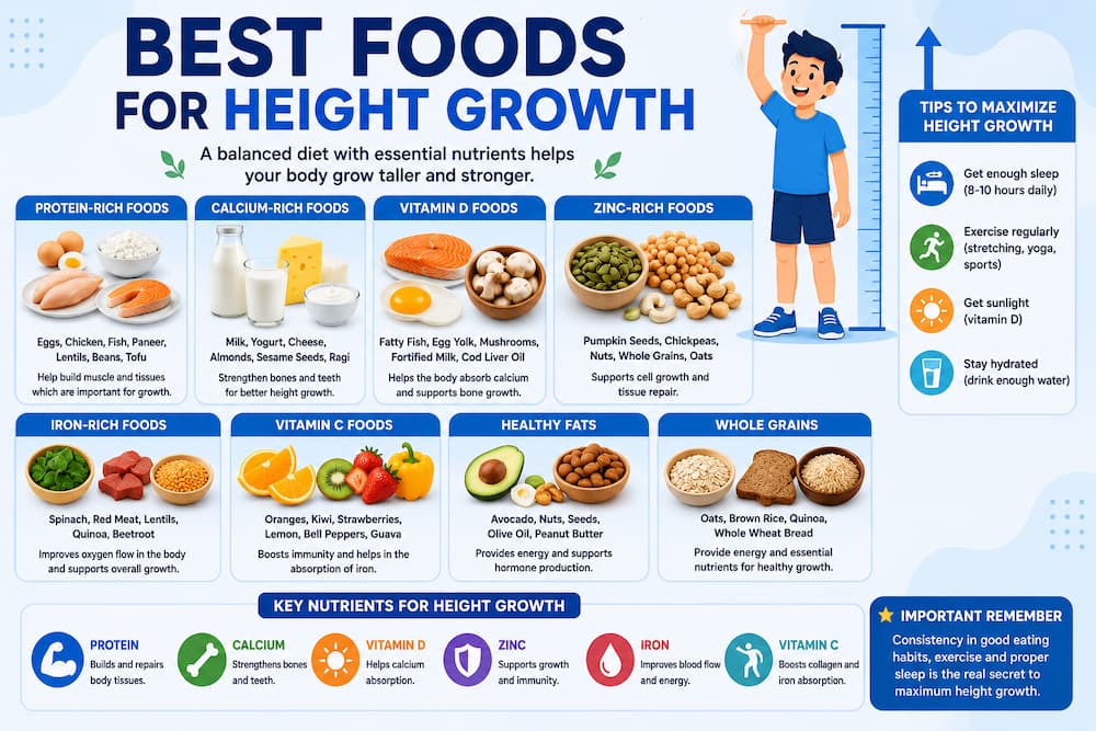 Best Foods for Height Growth