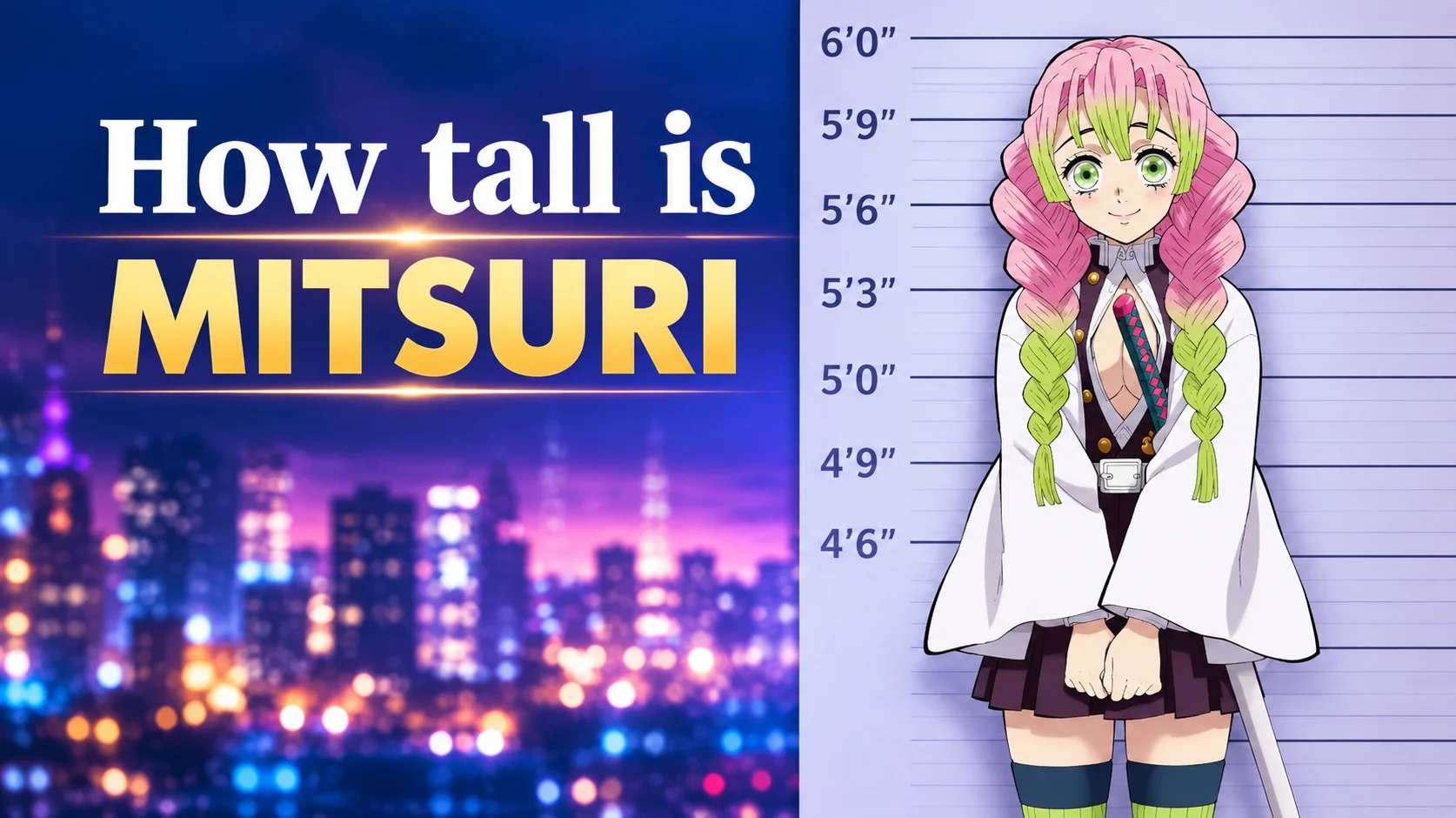 How Tall Is Mitsuri Kanroji? Height, Weight, Age & Fun Facts About the Love Hashira