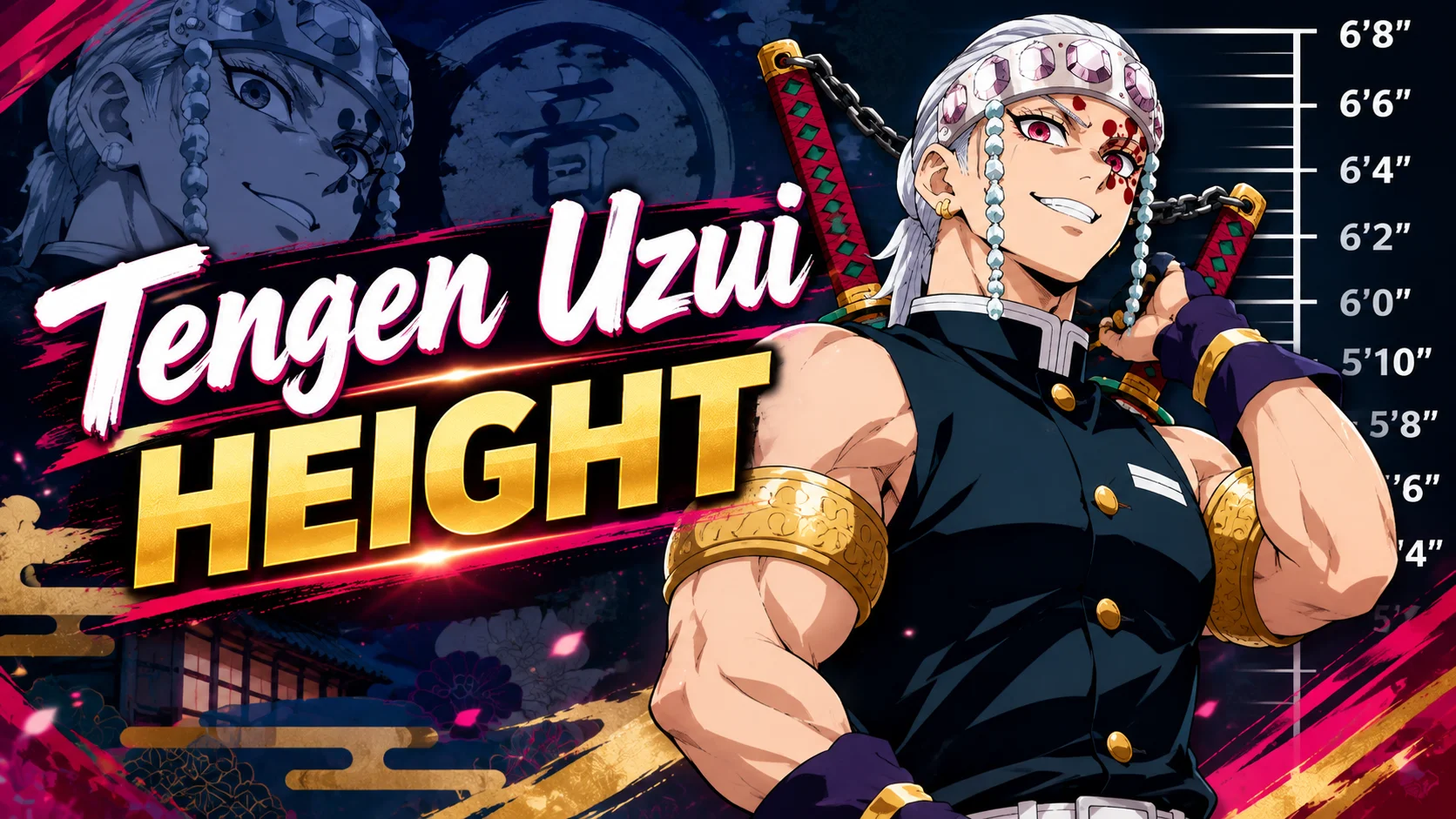 How Tall Is Tengen Uzui Height, Weight and Age Explained
