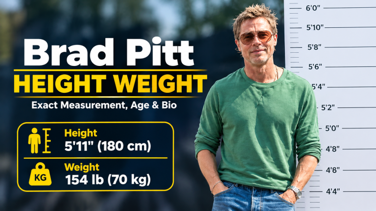 Brad Pitt Height Weight: The Real Numbers Explained