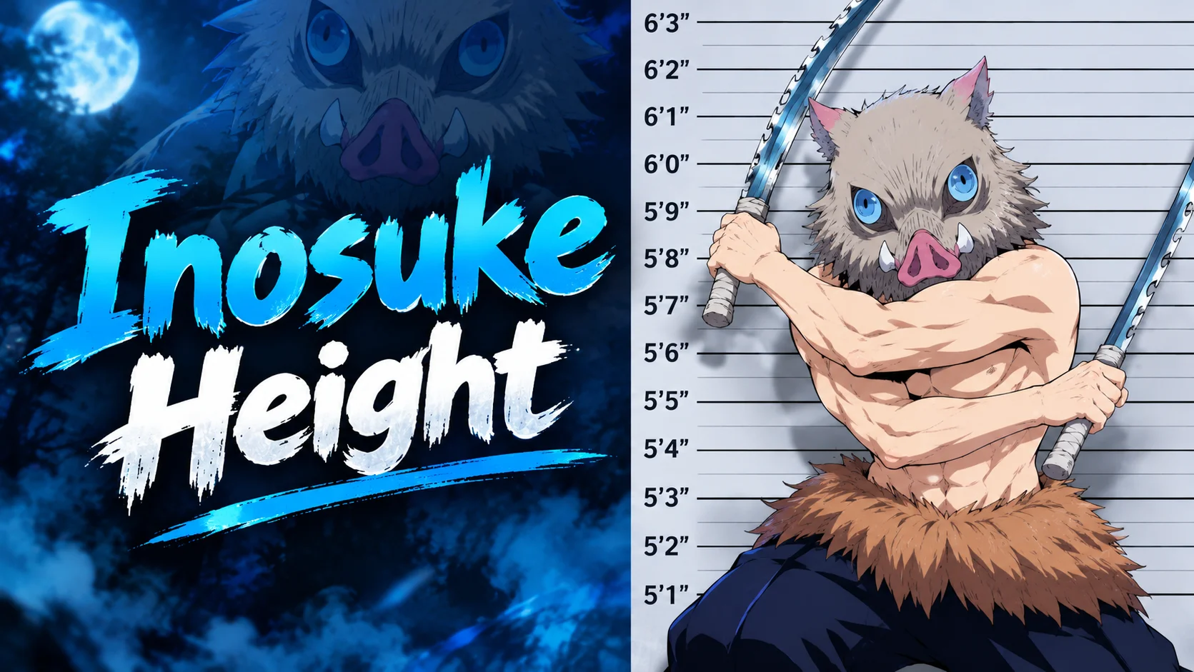 How Tall Is Inosuke in Demon Slayer? Full Guide