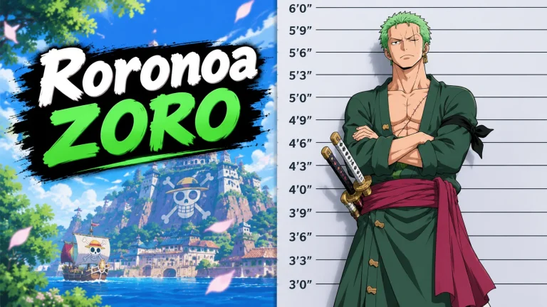 Zoro Height Explained: Official Roronoa Zoro Measurements