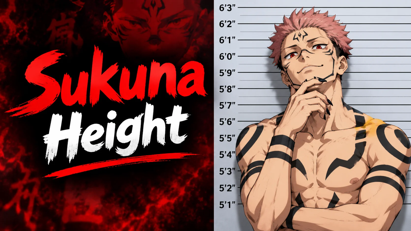 Sukuna Height How Tall Is the King of Curses
